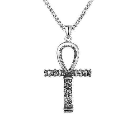 Teufelskreuzanhänger Kette Aus Titan