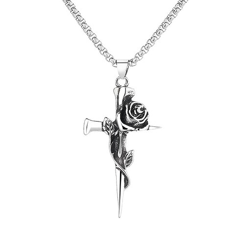 Rosenkreuz Kette Aus Titan