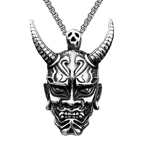 Dämonischer Minotaurus Anhänger Kette