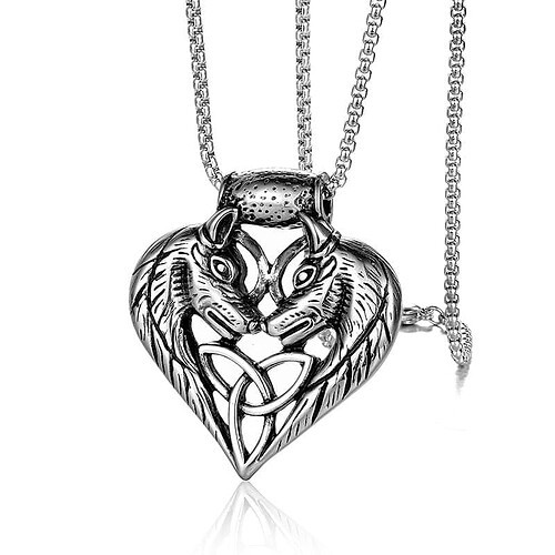 Rock Wolf Anhänger Kette