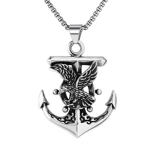 Adler Anker Anhänger Kette