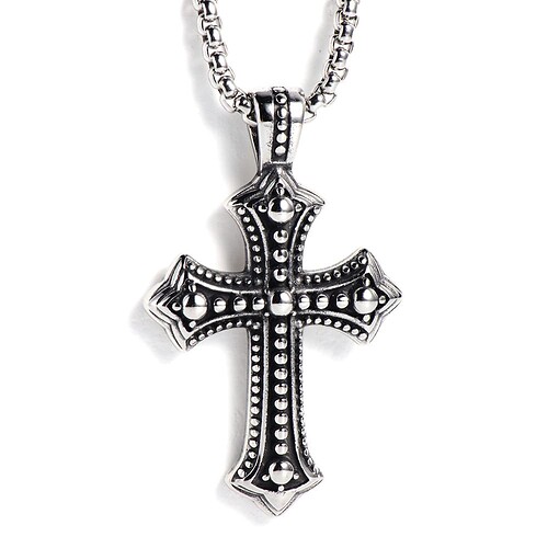 Männer Kreuz Kette Aus Titan