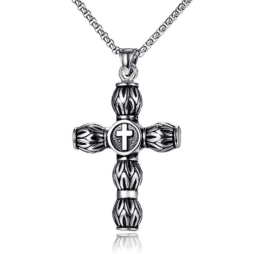 Rund Kreuz Kette Für Herren