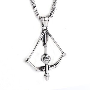 Pfeil und Bogen Anhänger Kette