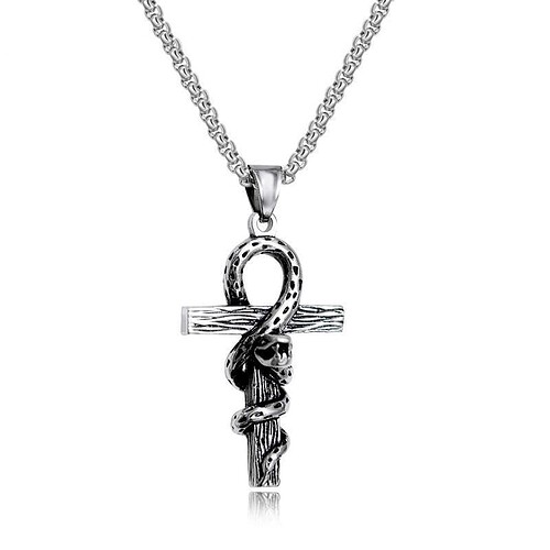Kreuz Kette mit Schlange