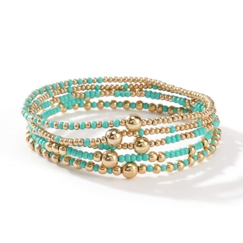 Grün Layering Armband Set