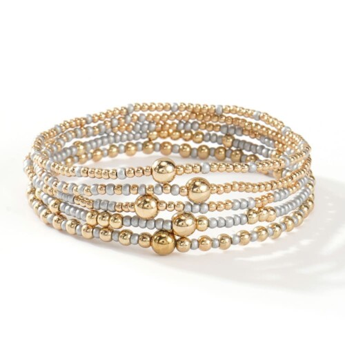 Perlen Layering Armband Set