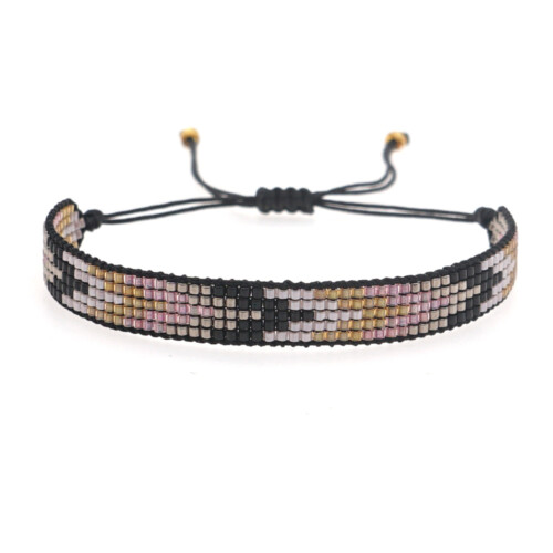 Schwarz Graue Armband Aus Miyuki