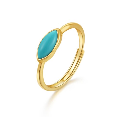 Damen Ring mit Türkis Stein