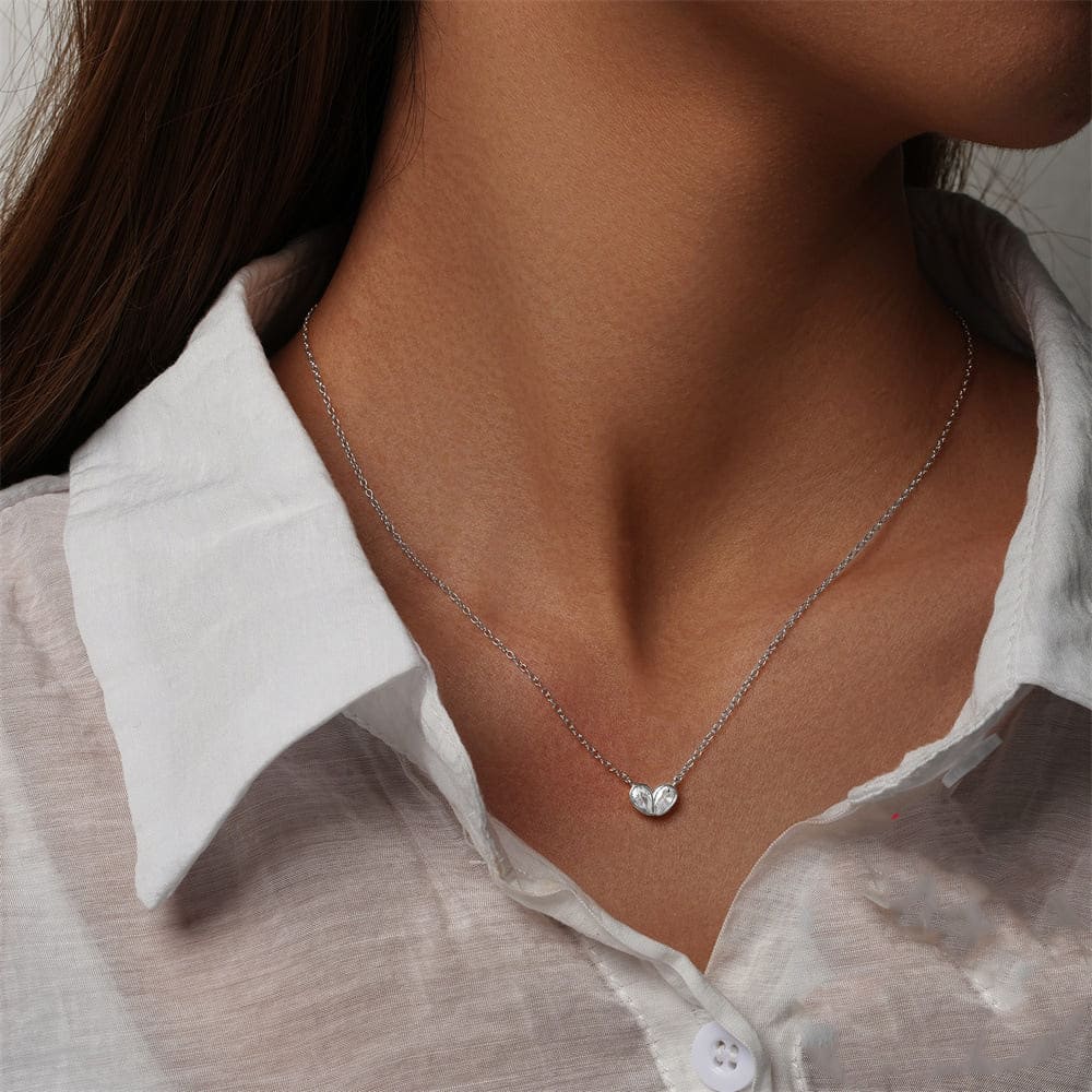 Dünne Kette mit Herz Zirkonia
