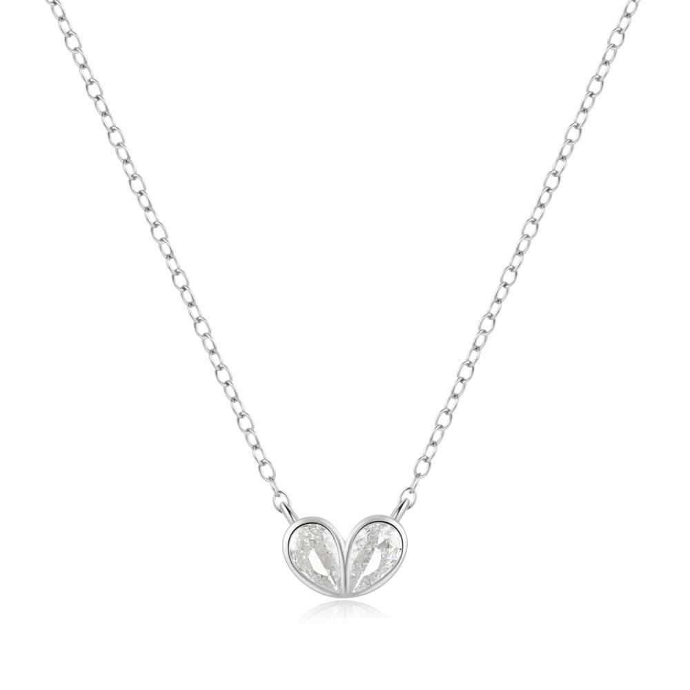 Dünne Kette mit Herz Zirkonia