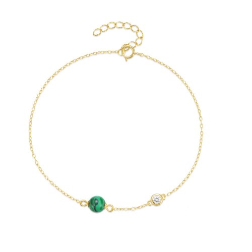 Malachit Armband Aus 925silber