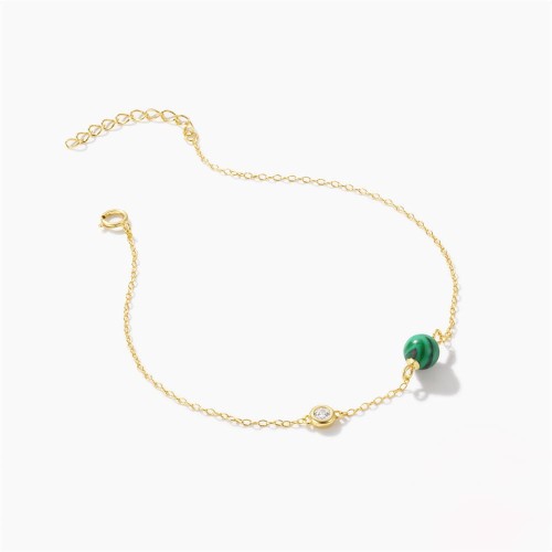 Malachit Armband Aus 925silber