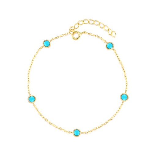 Damen Silber Armband mit Türkis