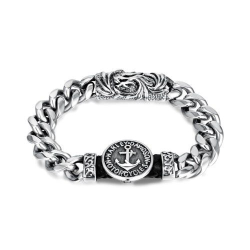 Cuban Link Armband Anker