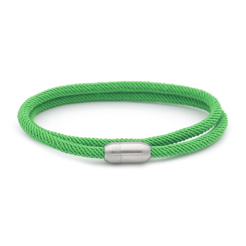 Segeltau Armband Grün in liegender Ansicht