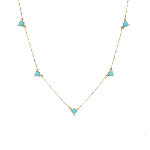 Choker Kette mit Türkis