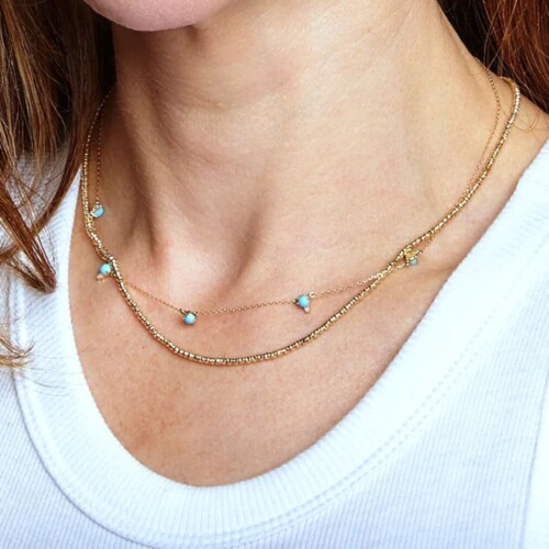 Choker Kette mit Türkis