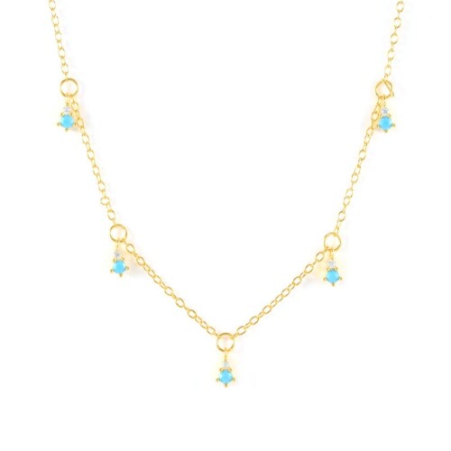 Choker Kette mit Türkis