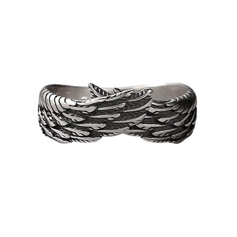 Schwarz Flügel Ring für Frauen