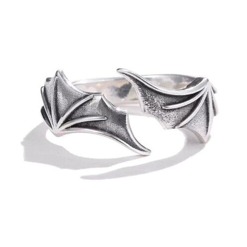 Silber Fledermaus Ring
