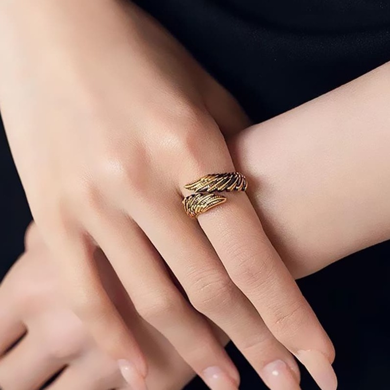 Vintage Engelsflügel Ring