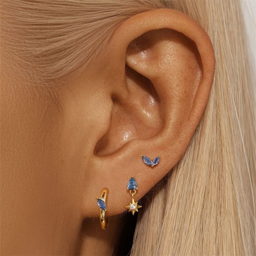 Ohrringe Stecker Set mit Zirkonia