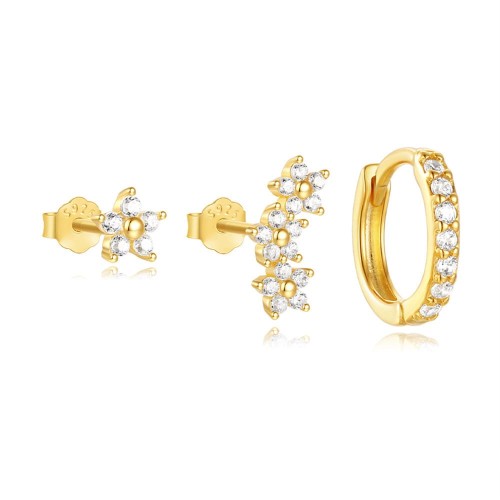 Ohrringe Damen Set mit Zirkonia