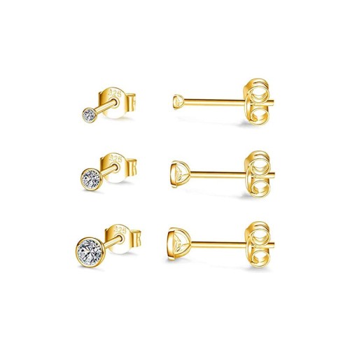 Zirkonia Ohrringe Stecker Set
