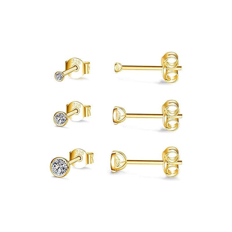 Zirkonia Ohrringe Stecker Set