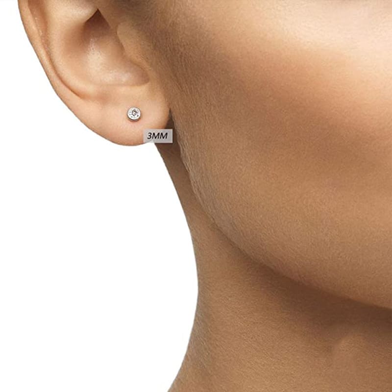 Zirkonia Ohrringe Stecker Set