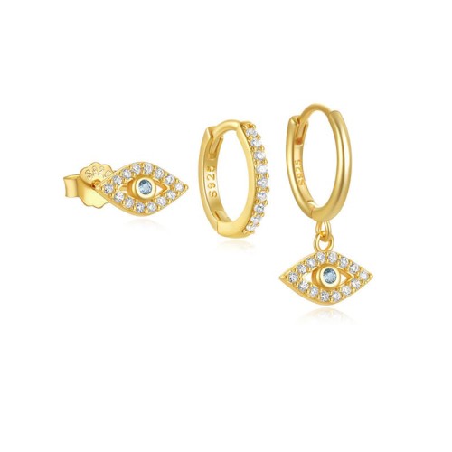 echt silber ohrringe damen set-011E (1)