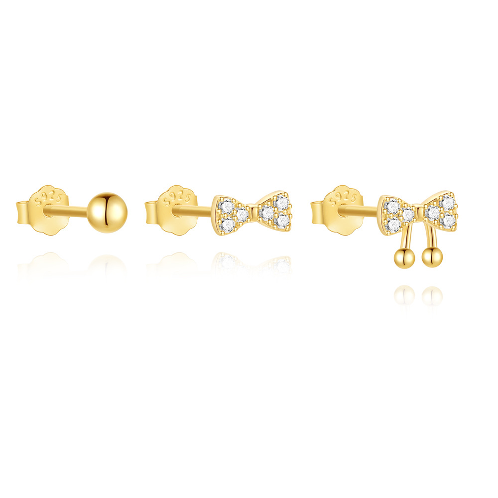 Ohrstecker Bogen Set für Damen
