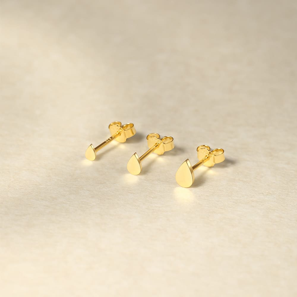 Tropfen Ohrstecker Set