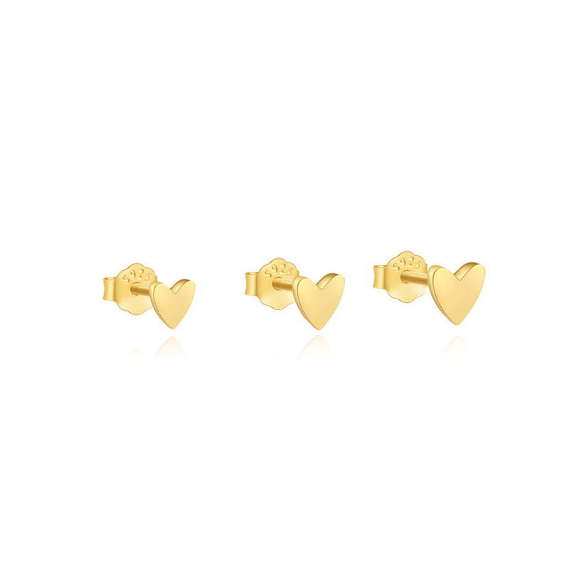 Herz Ohrstecker Set