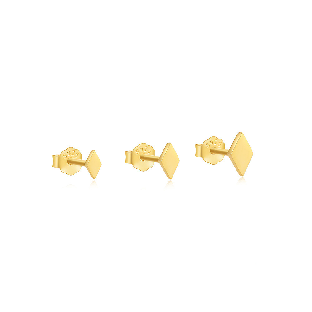 Eckige Ohrstecker Set