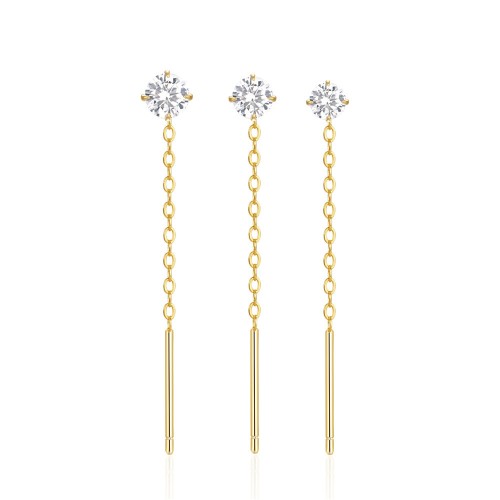Ketten Ohrringe Set mit Zirkonia