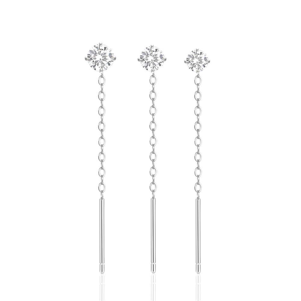 Ketten Ohrringe Set mit Zirkonia