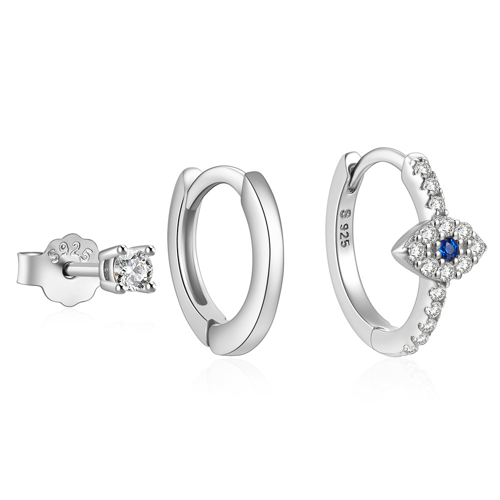 Auge Ohrringe Set mit Zirkonia