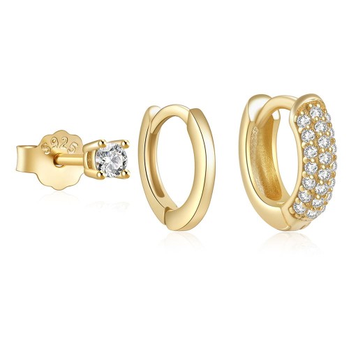 Zirkonia Ohrringe Set für Damen