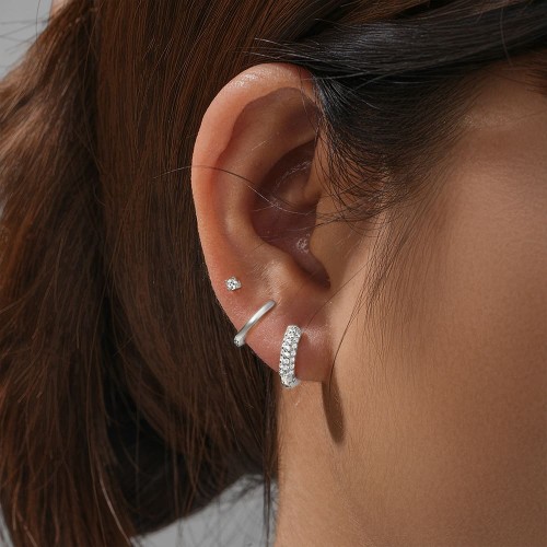 Zirkonia Ohrringe Set für Damen