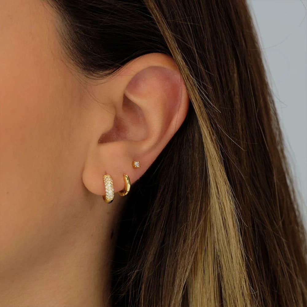 Zirkonia Ohrringe Set für Damen