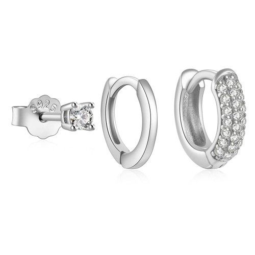 Zirkonia Ohrringe Set für Damen