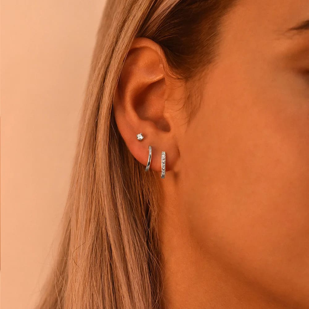 Vergoldung Ohrstecker Set für Damen
